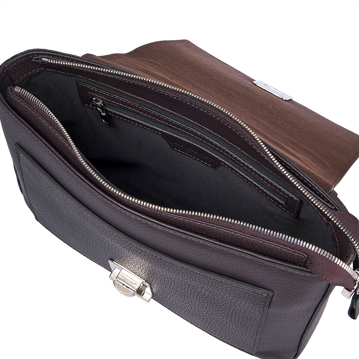 Женская сумка Dr. Koffer из натуральной кожи коричневая