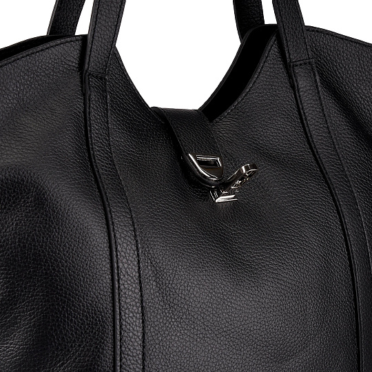 Женская сумка Dr. Koffer из натуральной кожи черная