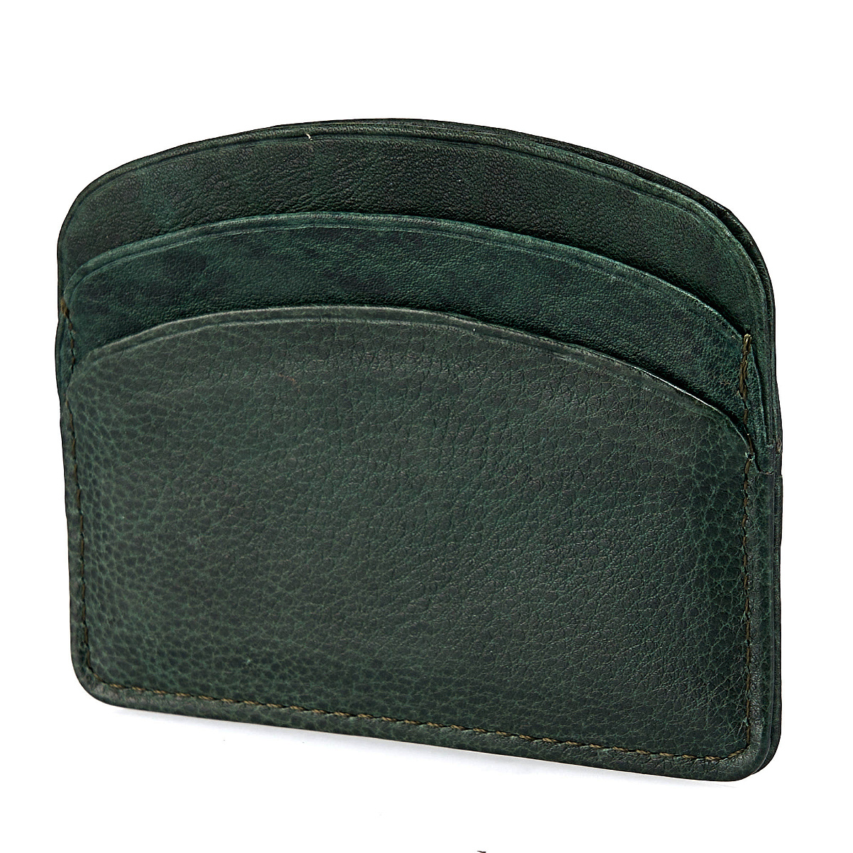 Кредитница Dr.Koffer из натуральной кожи зеленая