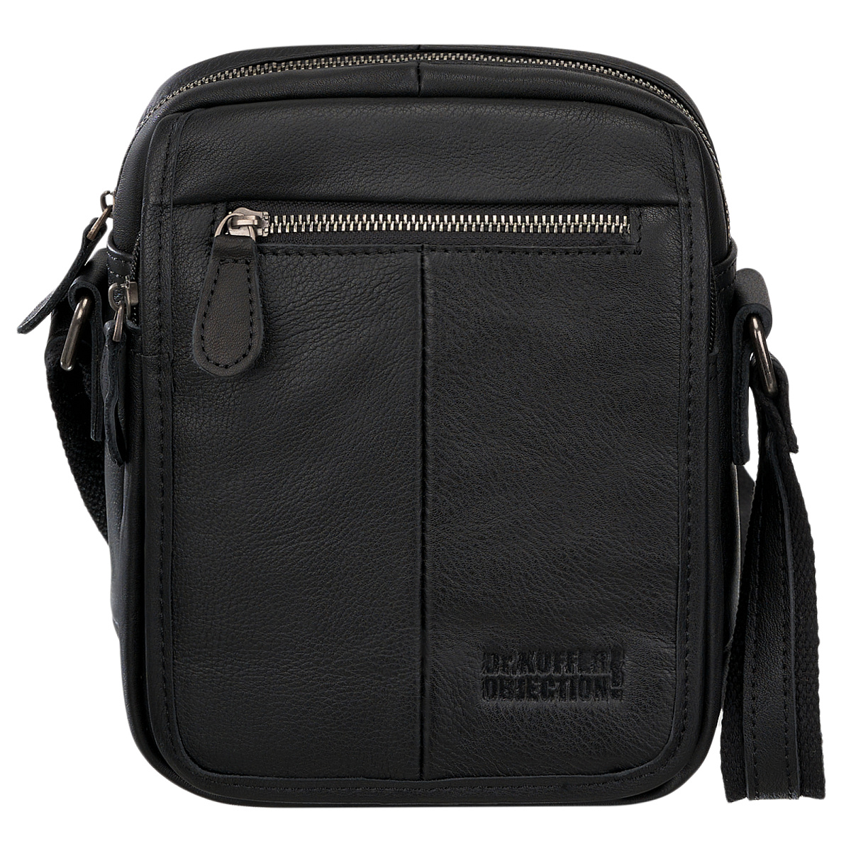 Сумка через плечо Dr.Koffer из натуральной кожи черная