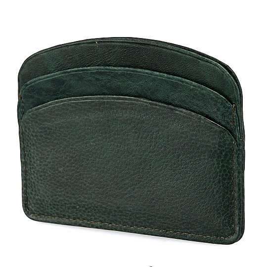 Кредитница Dr.Koffer из натуральной кожи зеленая