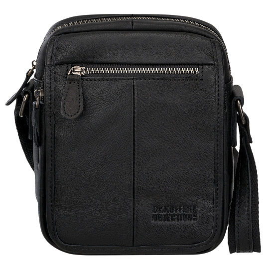 Сумка через плечо Dr.Koffer из натуральной кожи черная