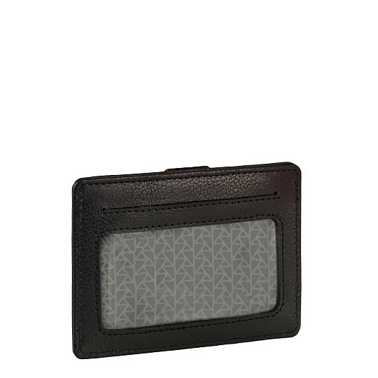 Кредитница Dr.Koffer из натуральной кожи черная