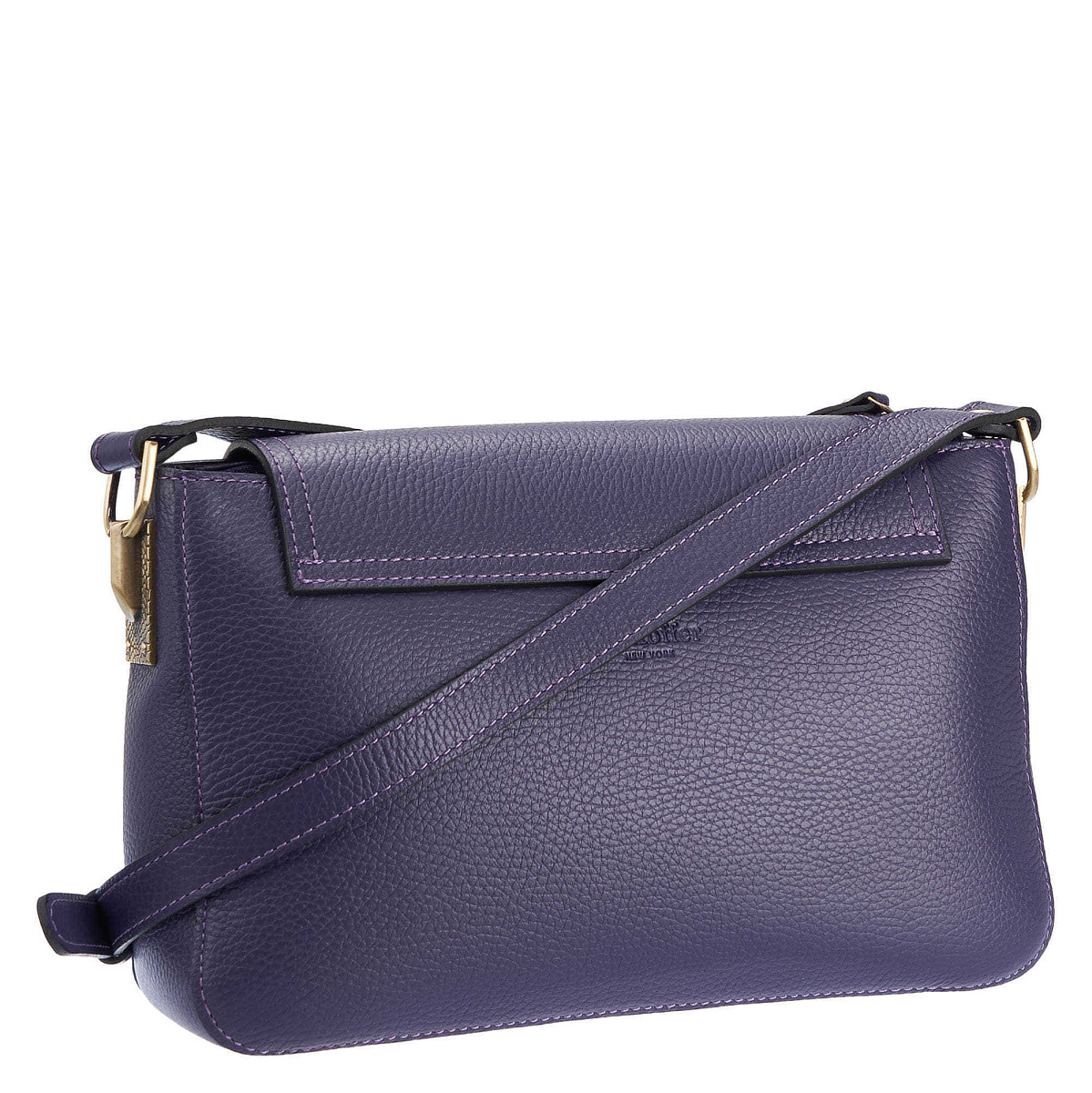 Женская сумка Dr. Koffer из натуральной кожи фиолетовая