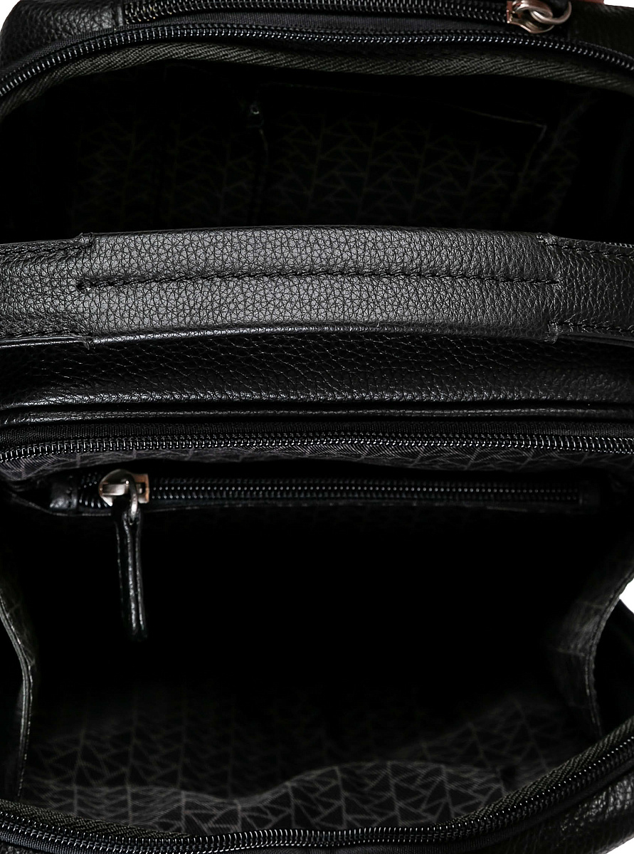 Сумка через плечо Dr.Koffer из натуральной кожи черная