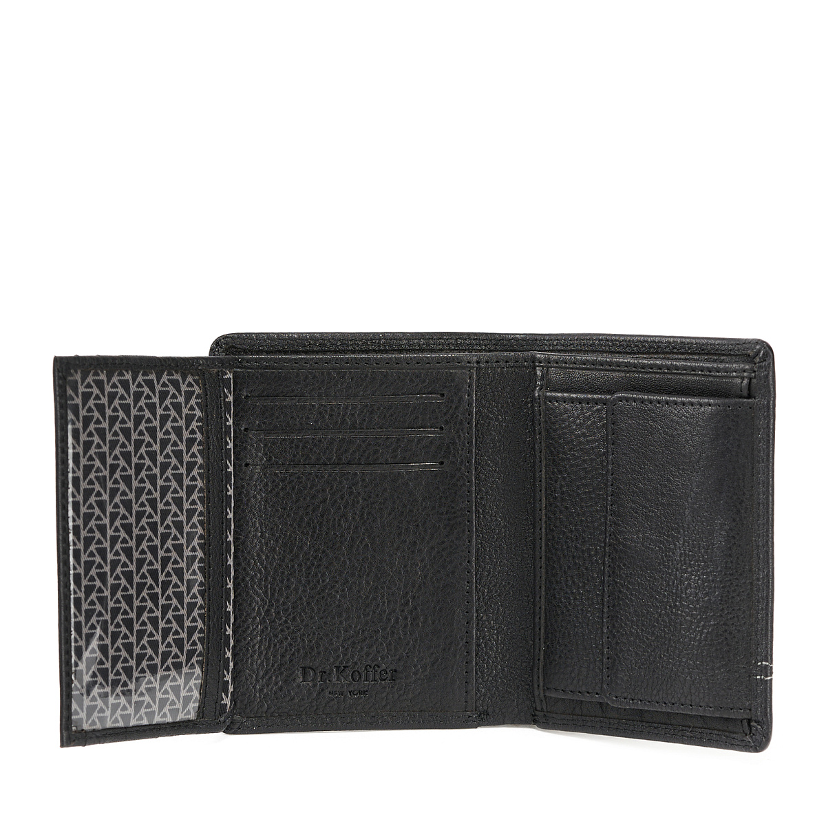 Портмоне Dr.Koffer из натуральной кожи черное