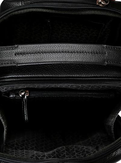 Сумка через плечо Dr.Koffer из натуральной кожи черная