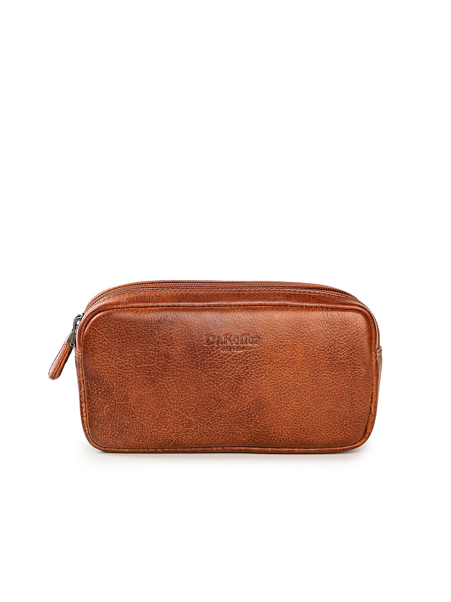 Несессер Dr.Koffer из натуральной кожи коричневый