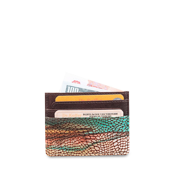 Кредитница Dr.Koffer из натуральной кожи коричневая