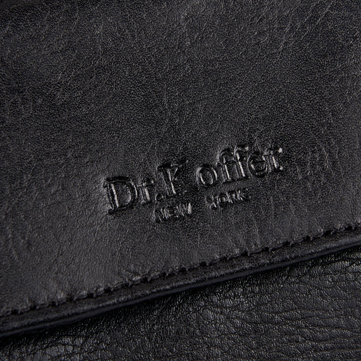 Портмоне Dr.Koffer из натуральной кожи черное