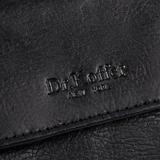 Портмоне Dr.Koffer из натуральной кожи черное