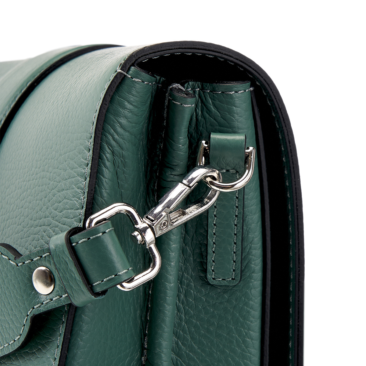 Женская сумка Dr. Koffer из натуральной кожи зеленая