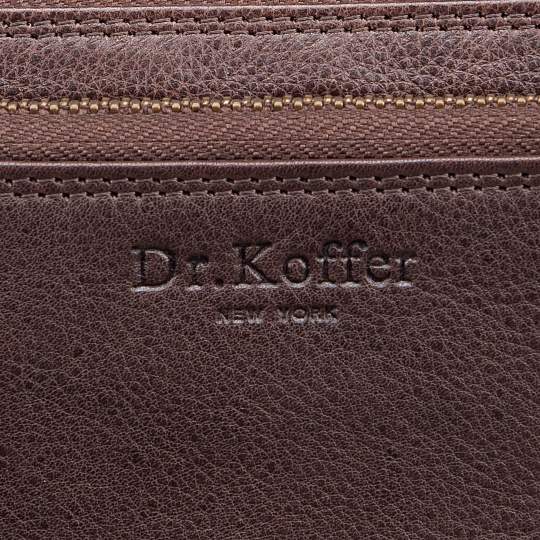 Портмоне Dr.Koffer из натуральной кожи коричневое