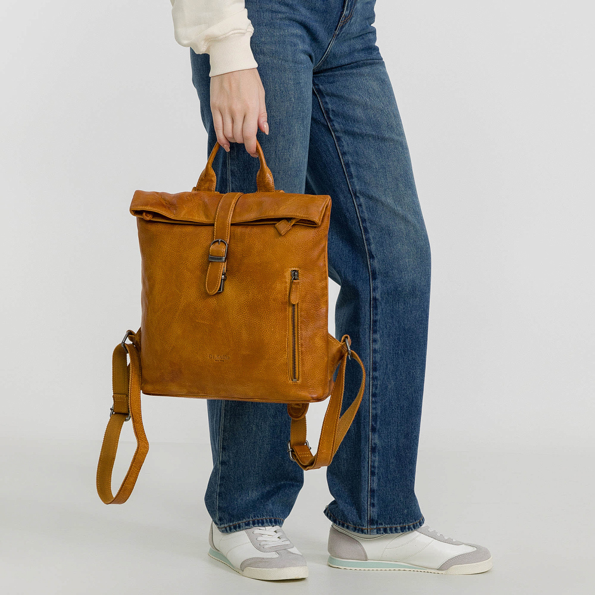 Рюкзак Dr.Koffer из натуральной кожи коричневый