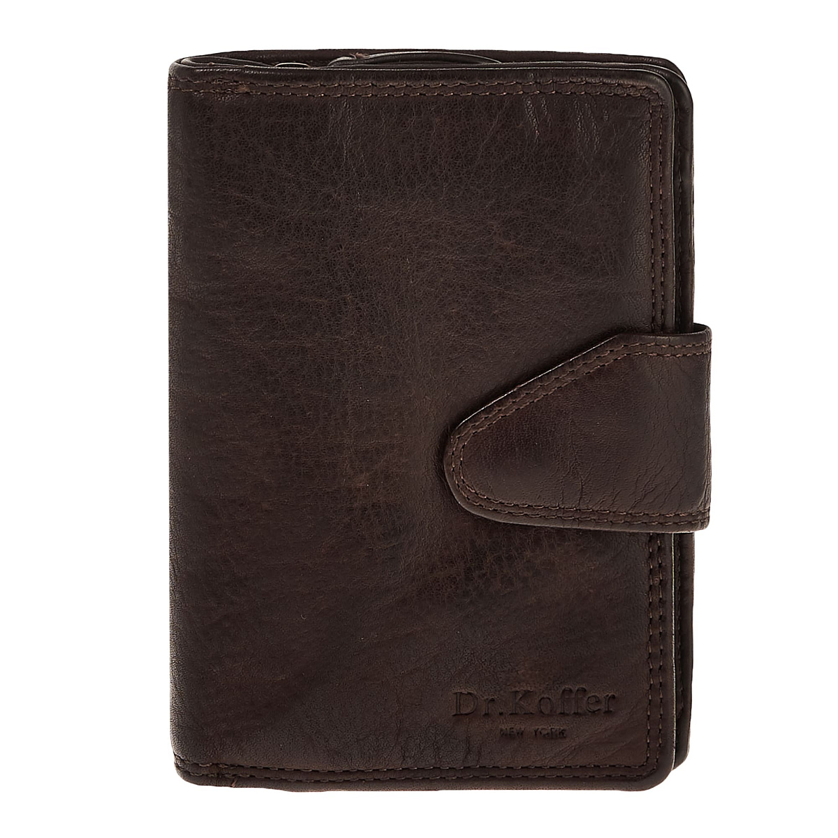 Портмоне Dr.Koffer из натуральной кожи коричневое