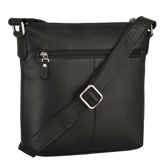 Сумка через плечо Dr.Koffer из натуральной кожи черная