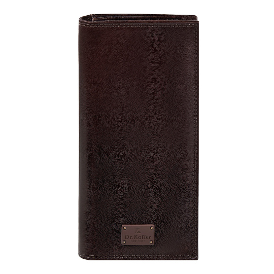 Портмоне Dr.Koffer из натуральной кожи коричневое