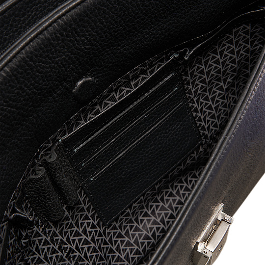 Портфель Dr.Koffer из натуральной кожи черный