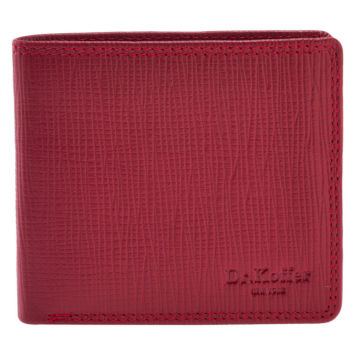 Портмоне Dr.Koffer из натуральной кожи красное