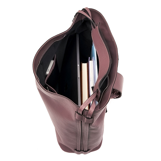 Женская сумка Dr. Koffer из натуральной кожи цвета фуксия