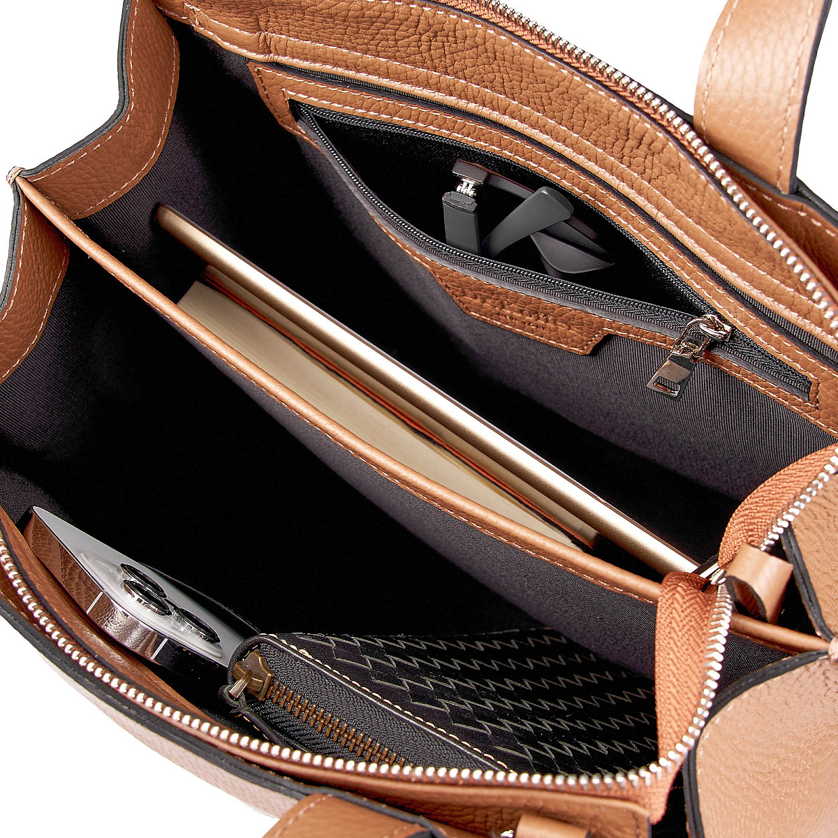 Женская сумка Dr. Koffer из натуральной кожи коричневая