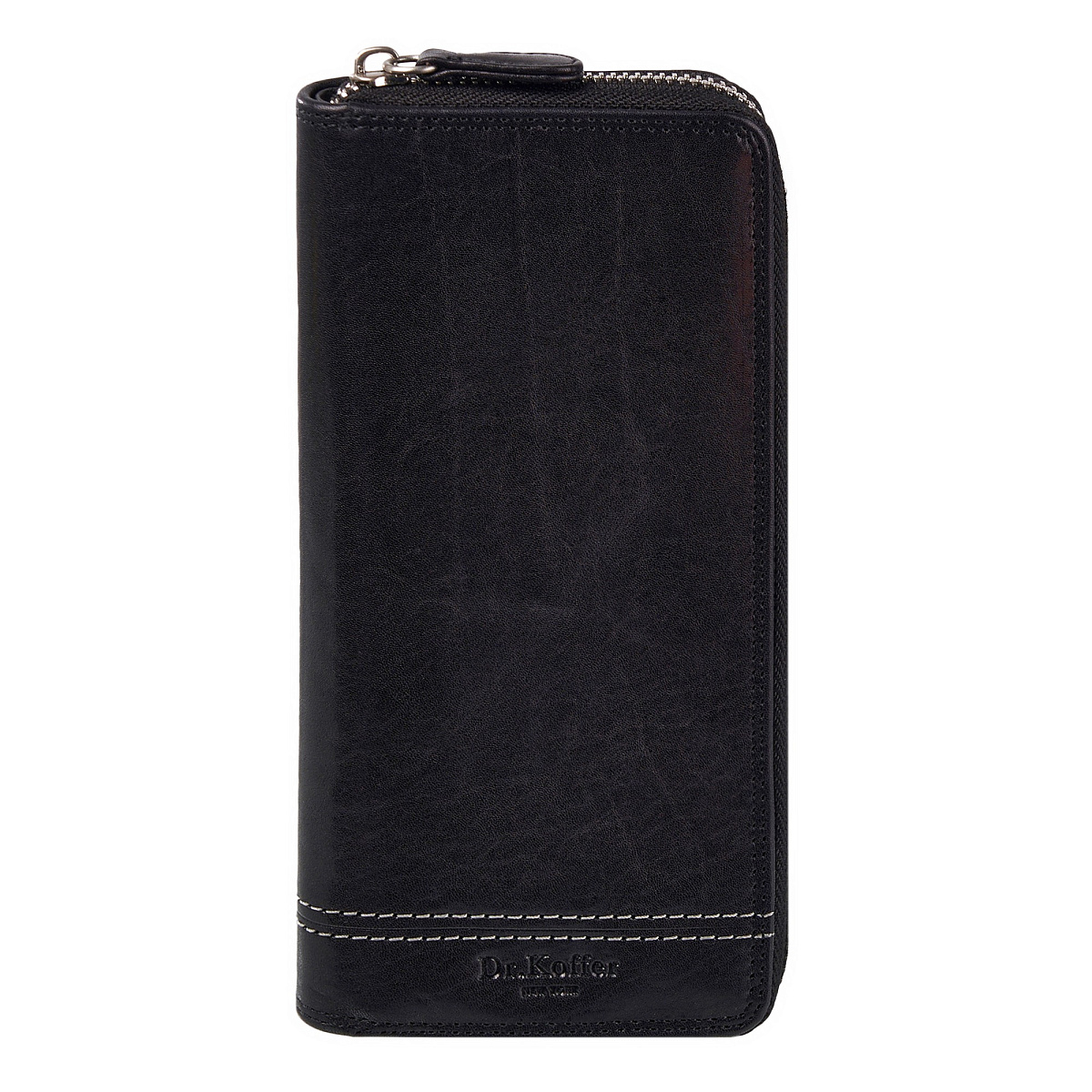 Портмоне Dr.Koffer из натуральной кожи черное