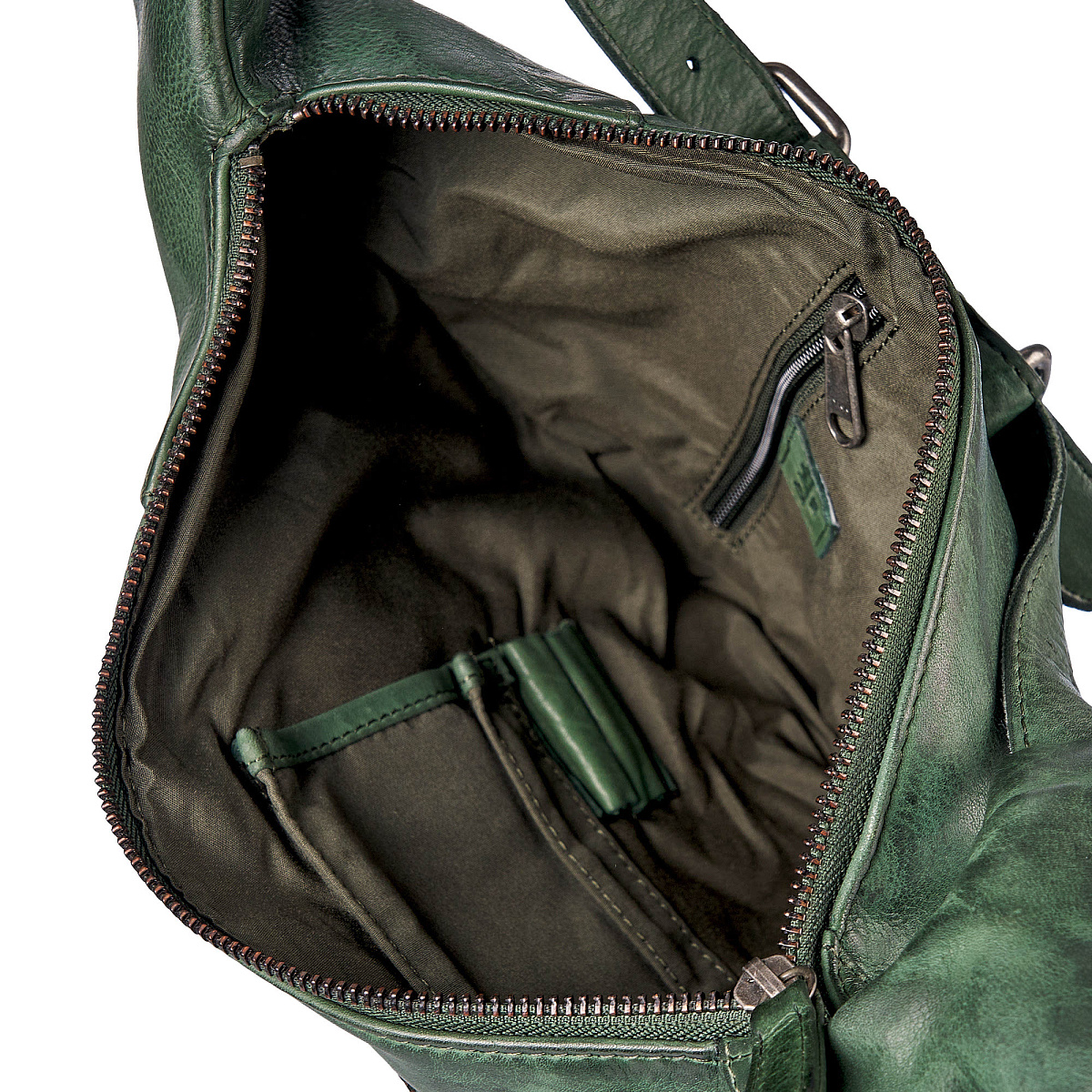 Рюкзак Dr.Koffer из натуральной кожи зеленый