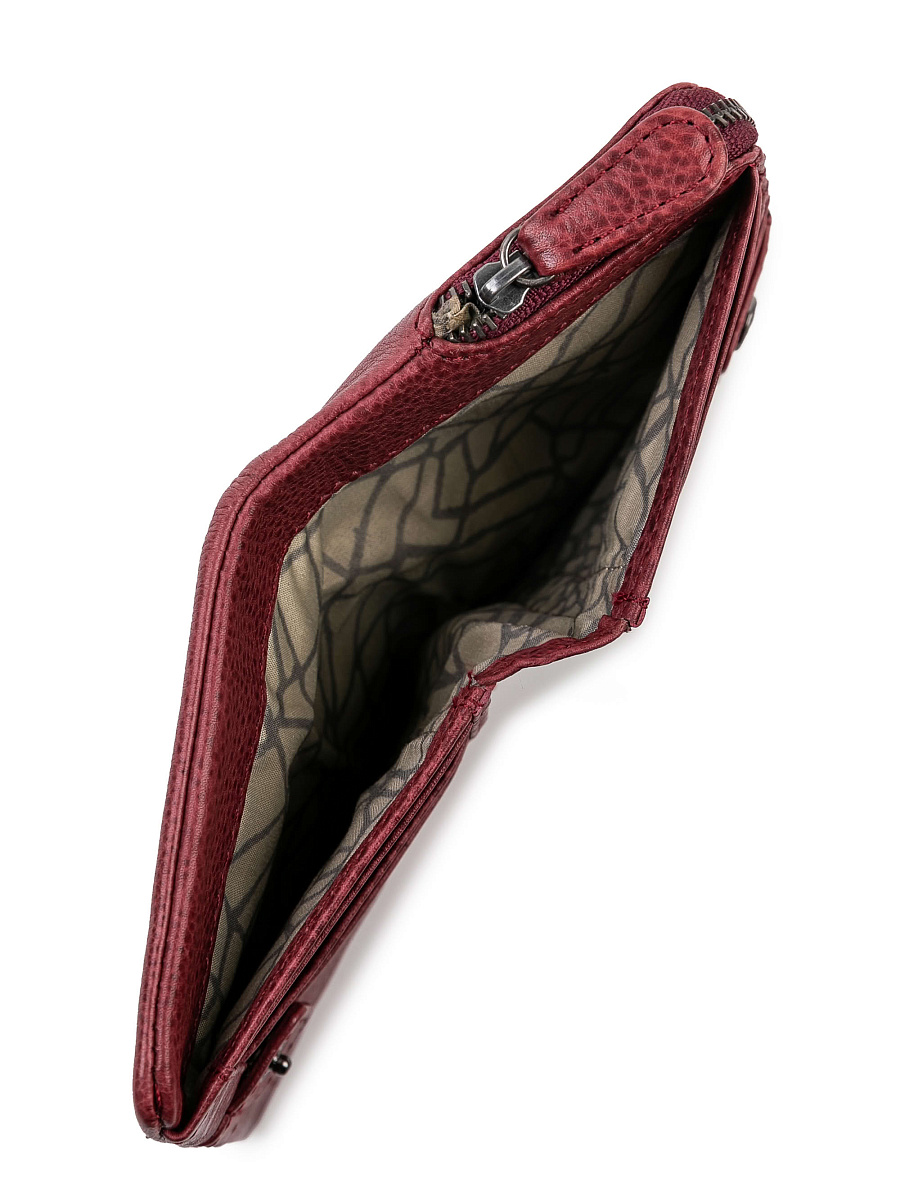 Портмоне Dr.Koffer из натуральной кожи бордовое