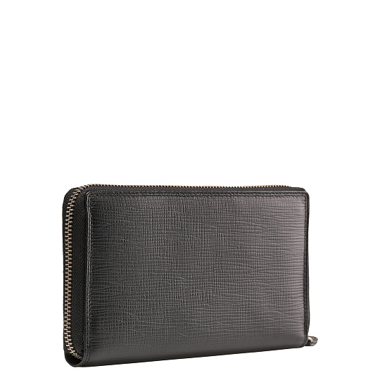 Портмоне Dr.Koffer из натуральной кожи черное