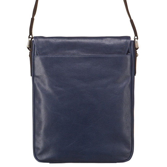 Сумка через плечо Dr.Koffer из натуральной кожи синяя