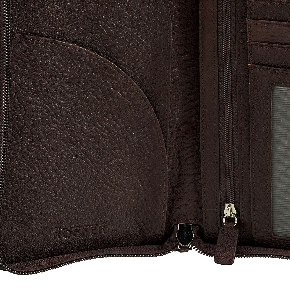 Портмоне Dr.Koffer из натуральной кожи коричневое