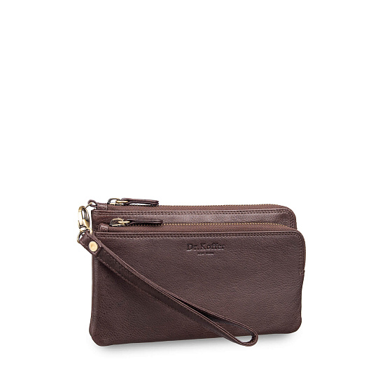 Портмоне Dr.Koffer из натуральной кожи коричневое