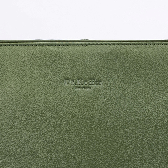 Женская сумка Dr.Koffer из натуральной кожи зеленая
