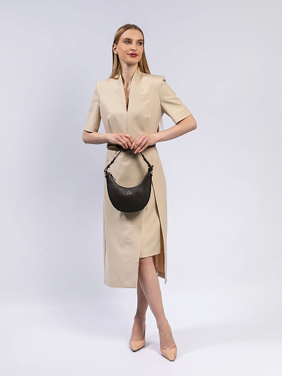 Женская сумка Dr. Koffer из натуральной кожи коричневая