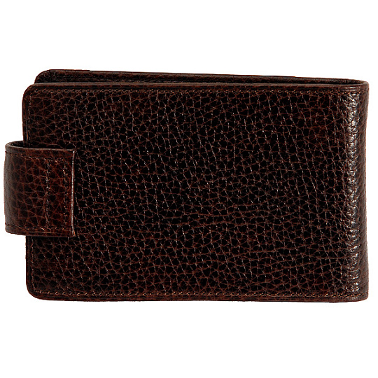 Визитница Dr.Koffer из натуральной кожи темно-коричневая