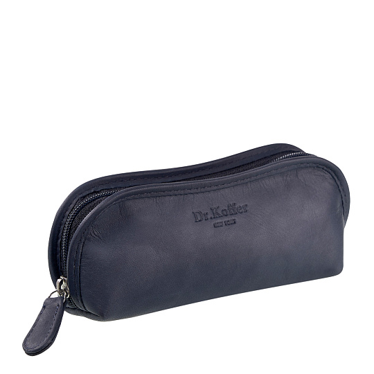 Очечник Dr.Koffer из натуральной кожи синий