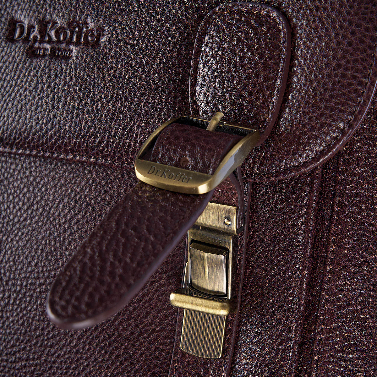 Сумка планшет Dr.Koffer из натуральной кожи коричневый