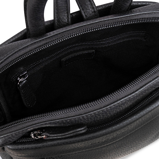 Рюкзак Dr.Koffer из натуральной кожи черный