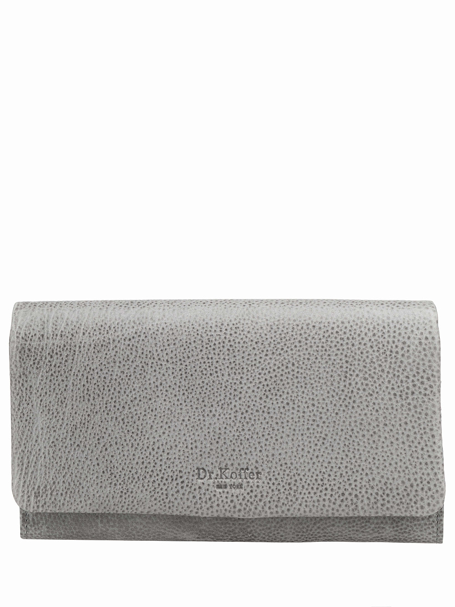 Кошелек Dr.Koffer из натуральной кожи серый