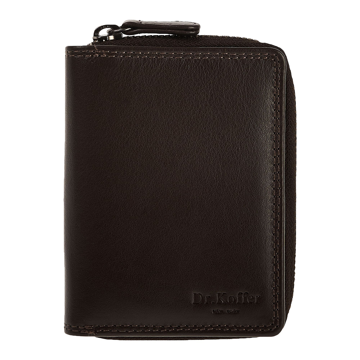 Портмоне Dr.Koffer из натуральной кожи коричневое