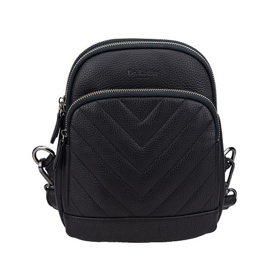 Рюкзак Dr.Koffer из натуральной кожи черный