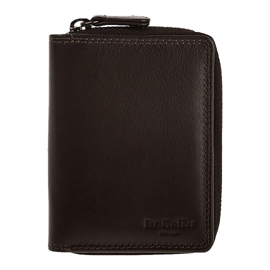 Портмоне Dr.Koffer из натуральной кожи коричневое