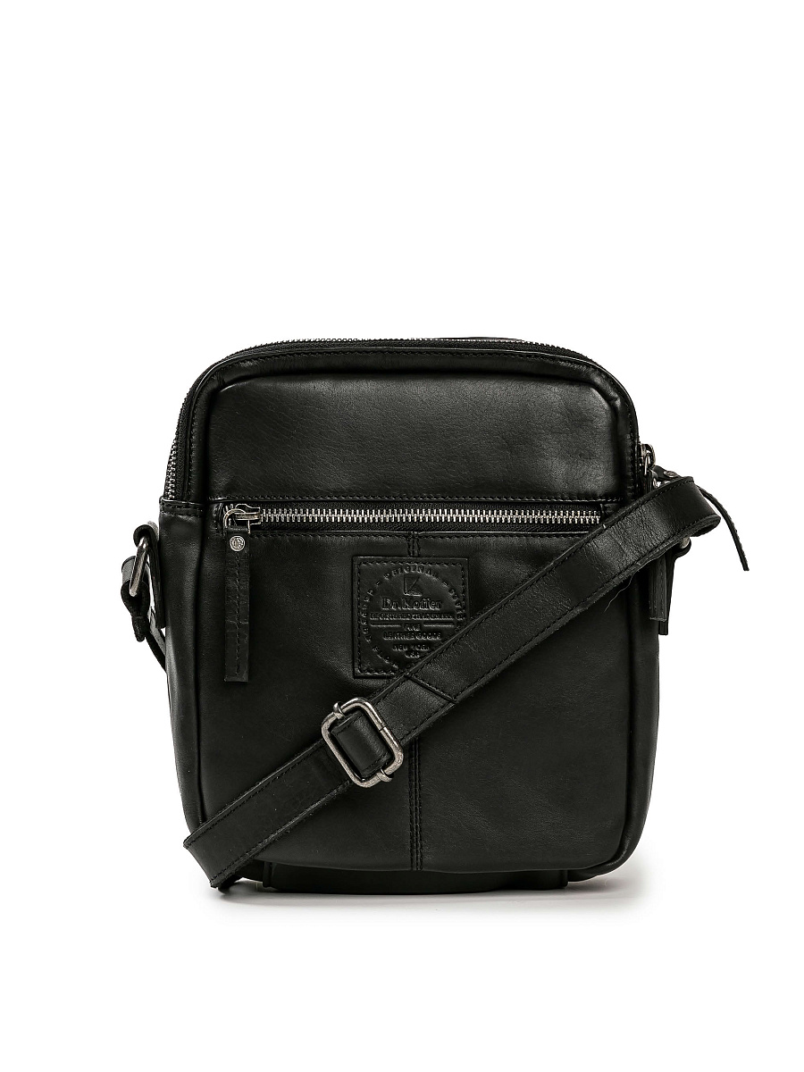 Сумка через плечо Dr.Koffer из натуральной кожи черная