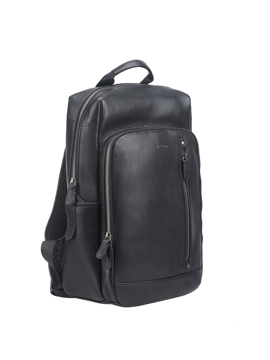 Рюкзак Dr. Koffer из натуральной кожи черный