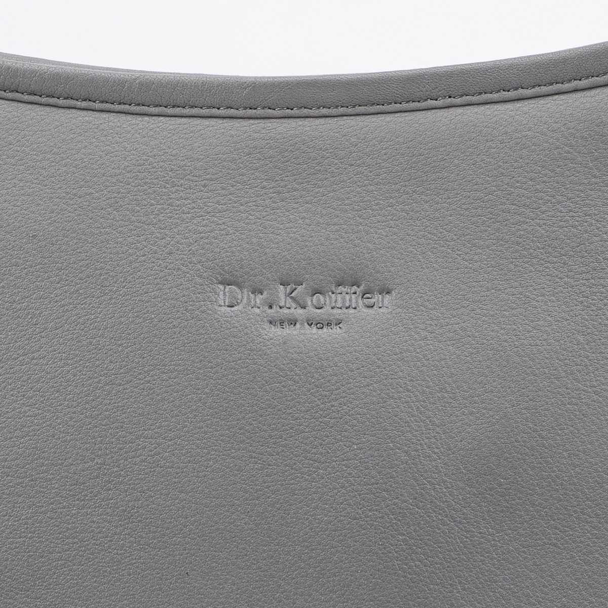 Женская сумка Dr.Koffer из натуральной кожи серая