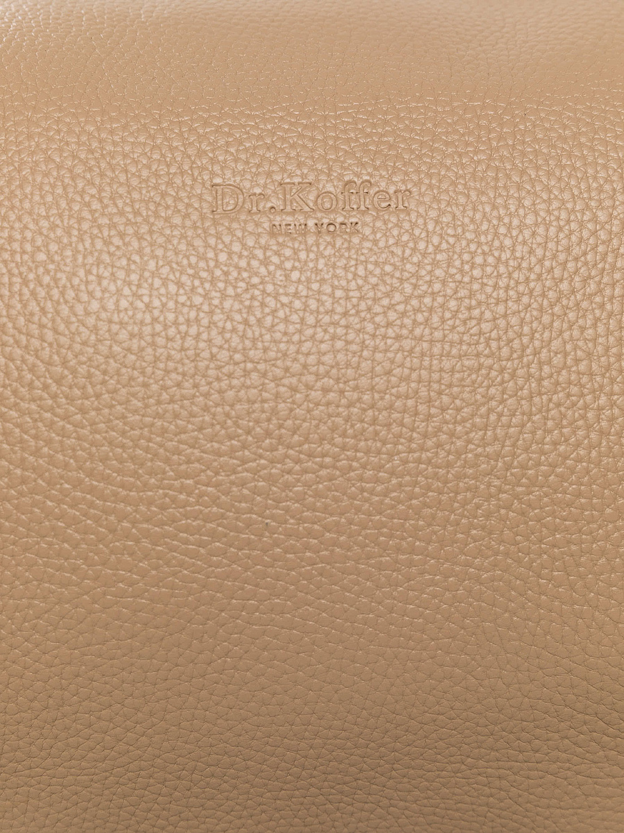 Женская сумка Dr. Koffer из натуральной кожи бежевая