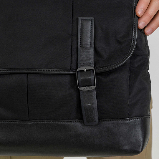 Сумка через плечо Dr.Koffer из нейлона и натуральной кожи