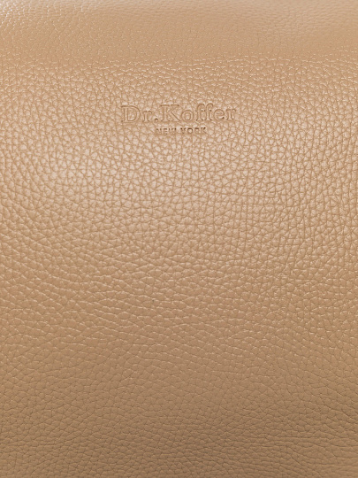 Женская сумка Dr. Koffer из натуральной кожи бежевая