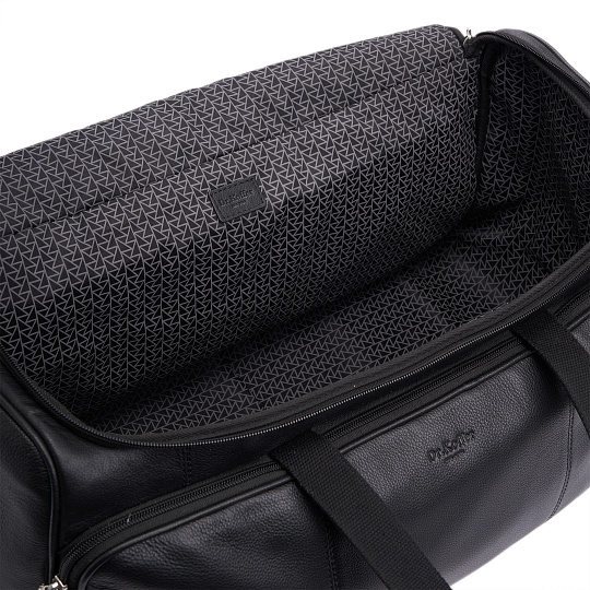 Сумка дорожная Dr.Koffer из натуральной кожи черная