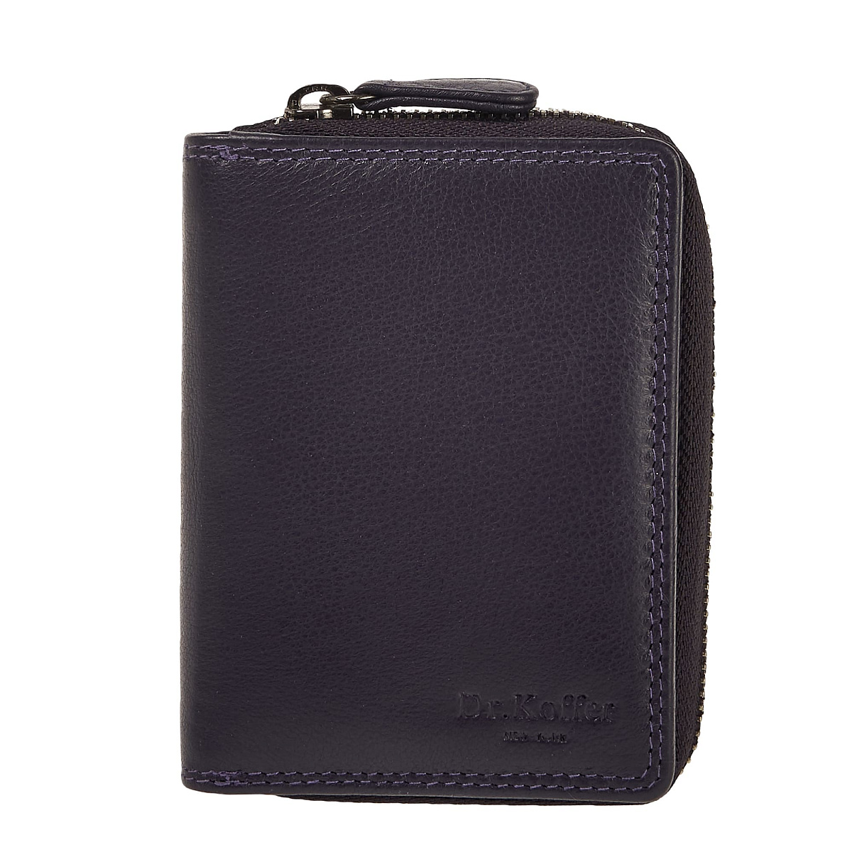 Портмоне Dr.Koffer из натуральной кожи фиолетовое